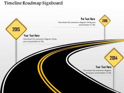 0914 business plan timeline roadmap signboard image powerpoint presentation template