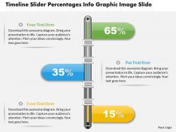 0914 Business Plan Timeline Slider Percentages Info Graphic Image Slide Powerpoint Template