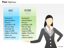 0914 business plan two options info graphic powerpoint presentation template