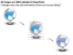 0914 business plan world globe with stand graphic powerpoint presentation template