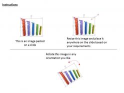0914 colorful bar graph with arrows image graphics for powerpoint