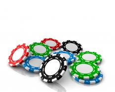 0914 colorful poker chips finance game image graphic stock photo