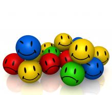 0914 Colorful Smileys Emotion Icons Image Graphic Stock Photo