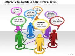 0914 community social network communication ppt slide image graphics for powerpoint
