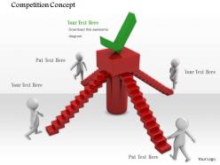 0914 competition concept 3d men tick mark image graphics for powerpoint