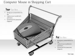 0914 computer mouse in shopping cart ppt slide image graphics for powerpoint