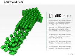 0914 cubes forming arrow growth strategy ppt slide image graphics for powerpoint