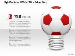 0914 football bulb on white background image graphics for powerpoint