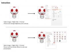 0914 football bulb on white background image graphics for powerpoint