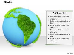 0914 globe grass map growth ppt slide image graphics for powerpoint