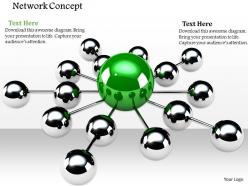 0914 glossy balls network leader concept image graphics for powerpoint