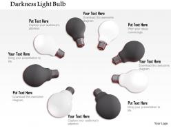 0914 glowing bulbs with dark bulbs image graphics for powerpoint