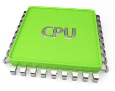 0914 green computer cpu technology processor chip stock photo