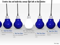 0914 hanging bulbs with one shining bulb image graphics for powerpoint