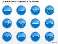 0914 icons of radio electronics components 1 ppt slide