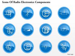 0914 icons of radio electronics components 4 ppt slide