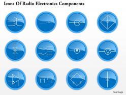 0914 icons of radio electronics components 5 ppt slide