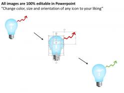 0914 light bulb showing idea with arrow going upwards growth concept ppt slide