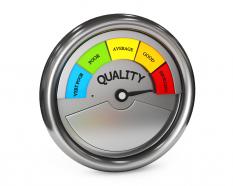 0914 meter with excellent quality rating stock photo