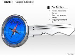 0914 Profit Meter Compass Key Image Graphics For Powerpoint