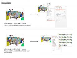 0914 shopping cart with shopping bags image graphics for powerpoint