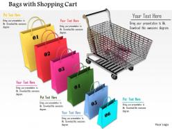 0914 shopping concept bags cart ppt slide image graphics for powerpoint