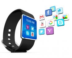 0914 smart watch for business communications internet concept stock photo