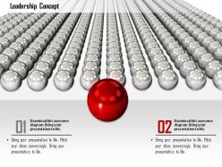 0914 spheres with one red sphere image graphics for powerpoint