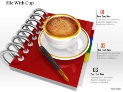 0914 spiral red coffee cups pen image graphics for powerpoint