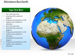 0914 stock photo miniature real earth geography ppt slide image graphics for powerpoint