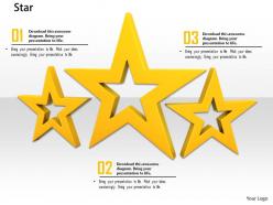 0914 three stars with different height image graphics for powerpoint