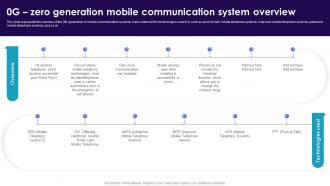 0g Zero Generation Mobile Communication System Overview Cell Phone Generations 1G To 5G