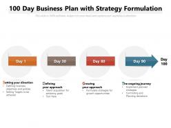 100 day business plan with strategy formulation