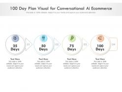 100 day plan visual for conversational ai ecommerce infographic template