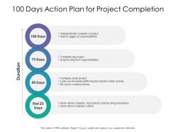 100 days action plan for project completion