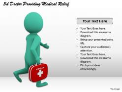 1013 3d doctor providing medical relief ppt graphics icons powerpoint
