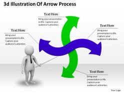 1013 3d illustration of arrow process ppt graphics icons powerpoint
