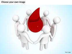 1013 3d illustration of blood donation camp ppt graphics icons powerpoint