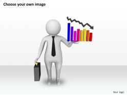1013 3d illustration of decline in business ppt graphics icons powerpoint