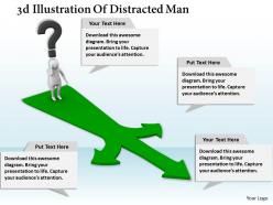 1013 3d illustration of distracted man ppt graphics icons powerpoint