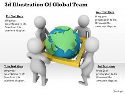 1013 3d illustration of global team ppt graphics icons powerpoint