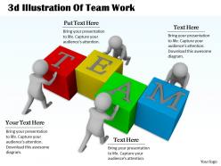 1013 3d illustration of team work ppt graphics icons powerpoint