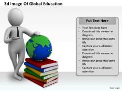 1013 3d image of global education ppt graphics icons powerpoint