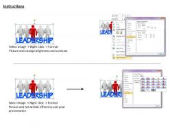 1013 3d image of leadership concept ppt graphics icons powerpoint