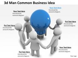 1013 3d Man Common Business Idea Ppt Graphics Icons Powerpoint