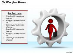1013 3d Man Gear Process Ppt Graphics Icons Powerpoint