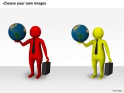 1013 3d man holding globe ppt graphics icons powerpoint