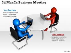 1013 3d Man In Business Meeting Ppt Graphics Icons Powerpoint