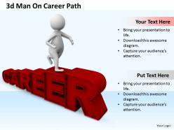 1013 3d man on career path ppt graphics icons powerpoint