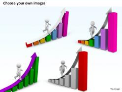1013 3d man on growing graph ppt graphics icons powerpoint